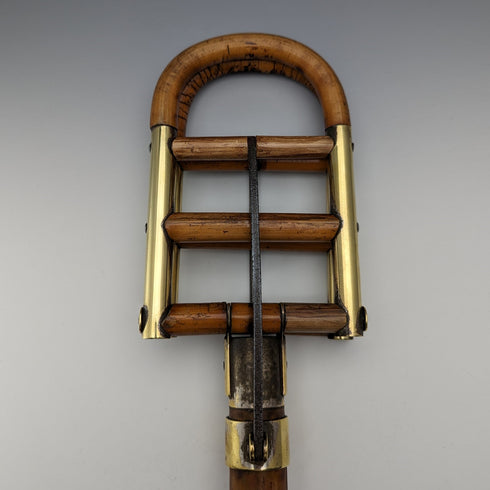 1905年頃 アンティーク シューティングステッキ 杖 バンブー竹 折りたたみ椅子